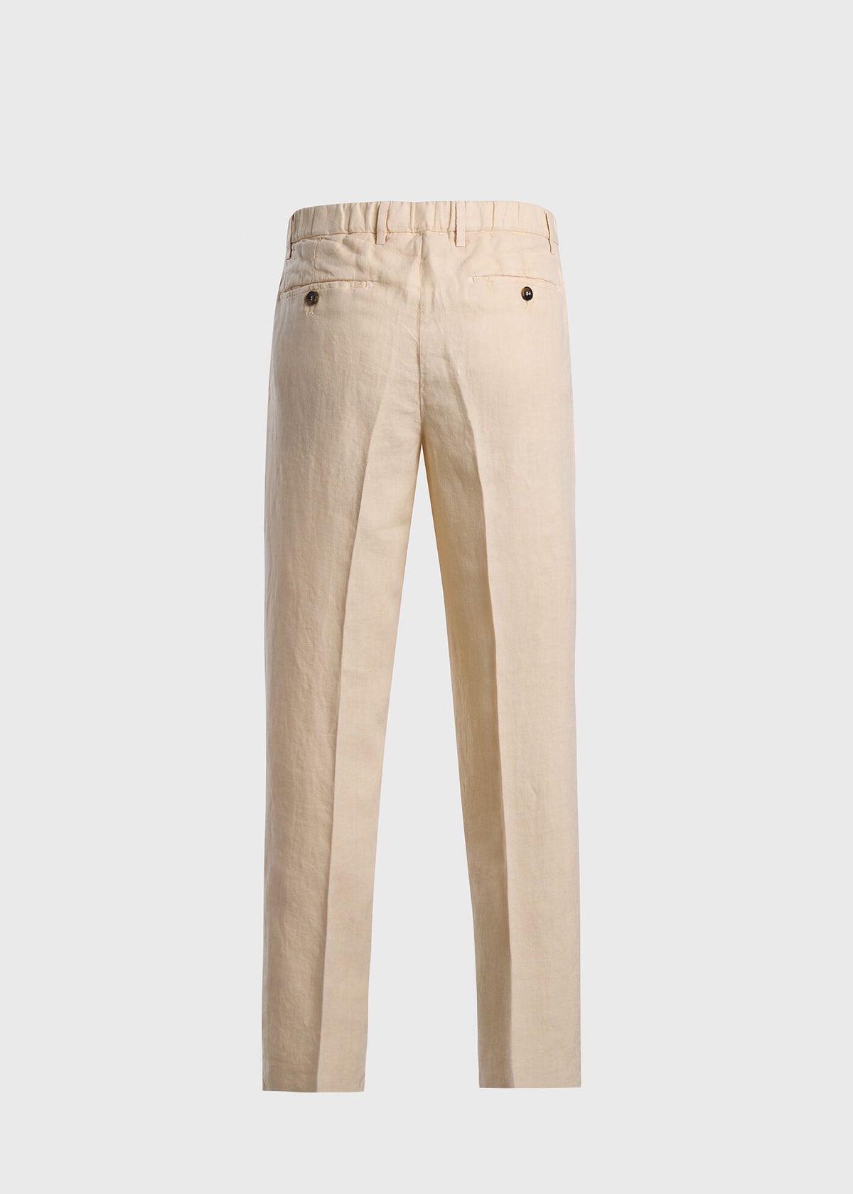 Linen Garment Dyed Trouser Dusty Rose - Paul Stuart