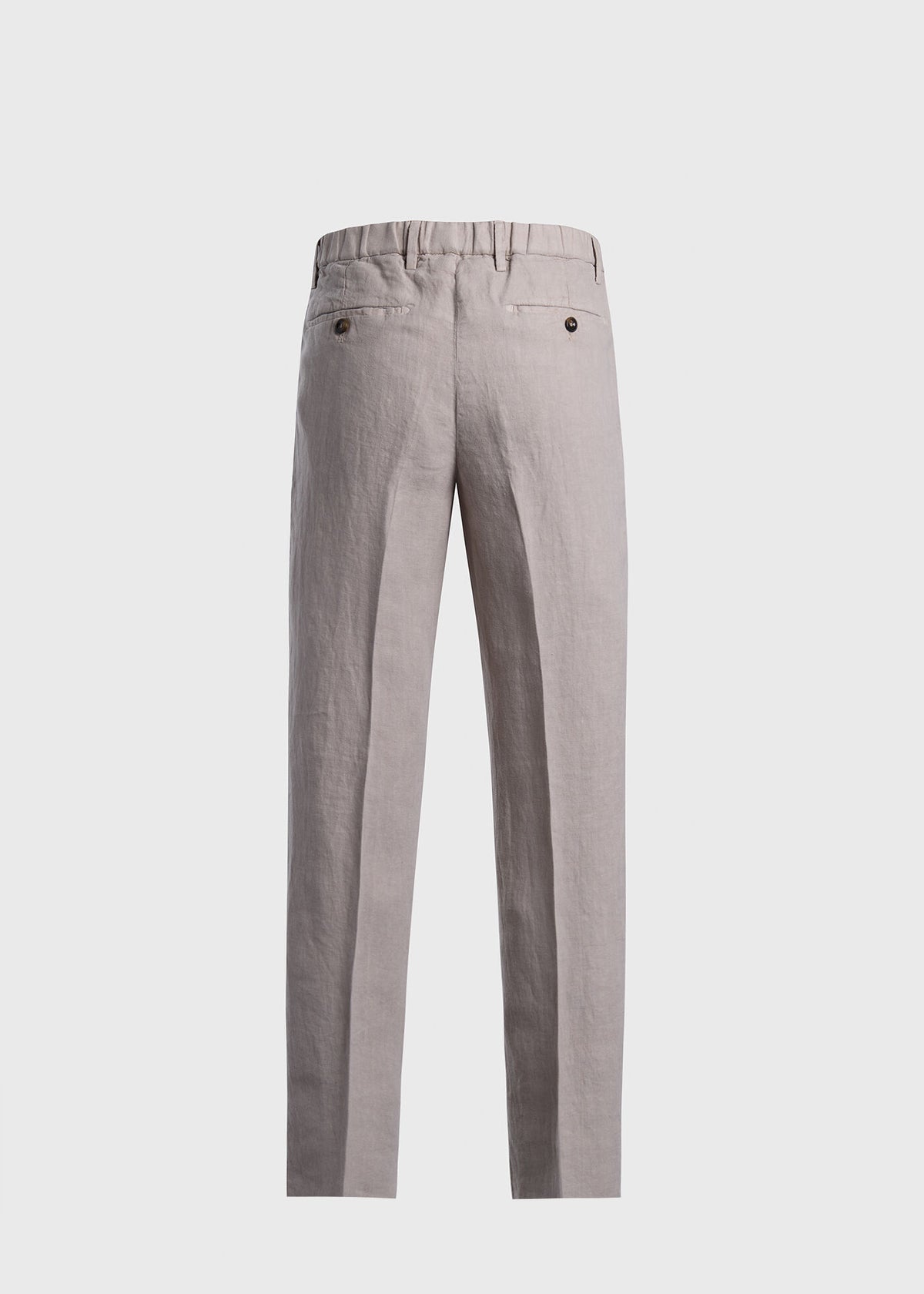Linen Garment Dyed Trouser Dusty Rose - Paul Stuart