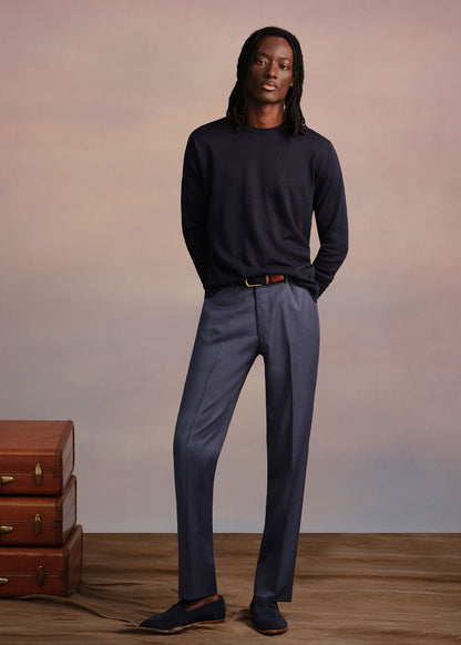 Linen Garment Dyed Trouser Dusty Rose - Paul Stuart