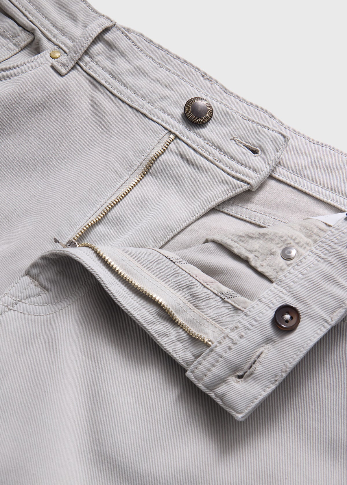 Vintage Wash Five-Pocket Denim Light Blue - Paul Stuart