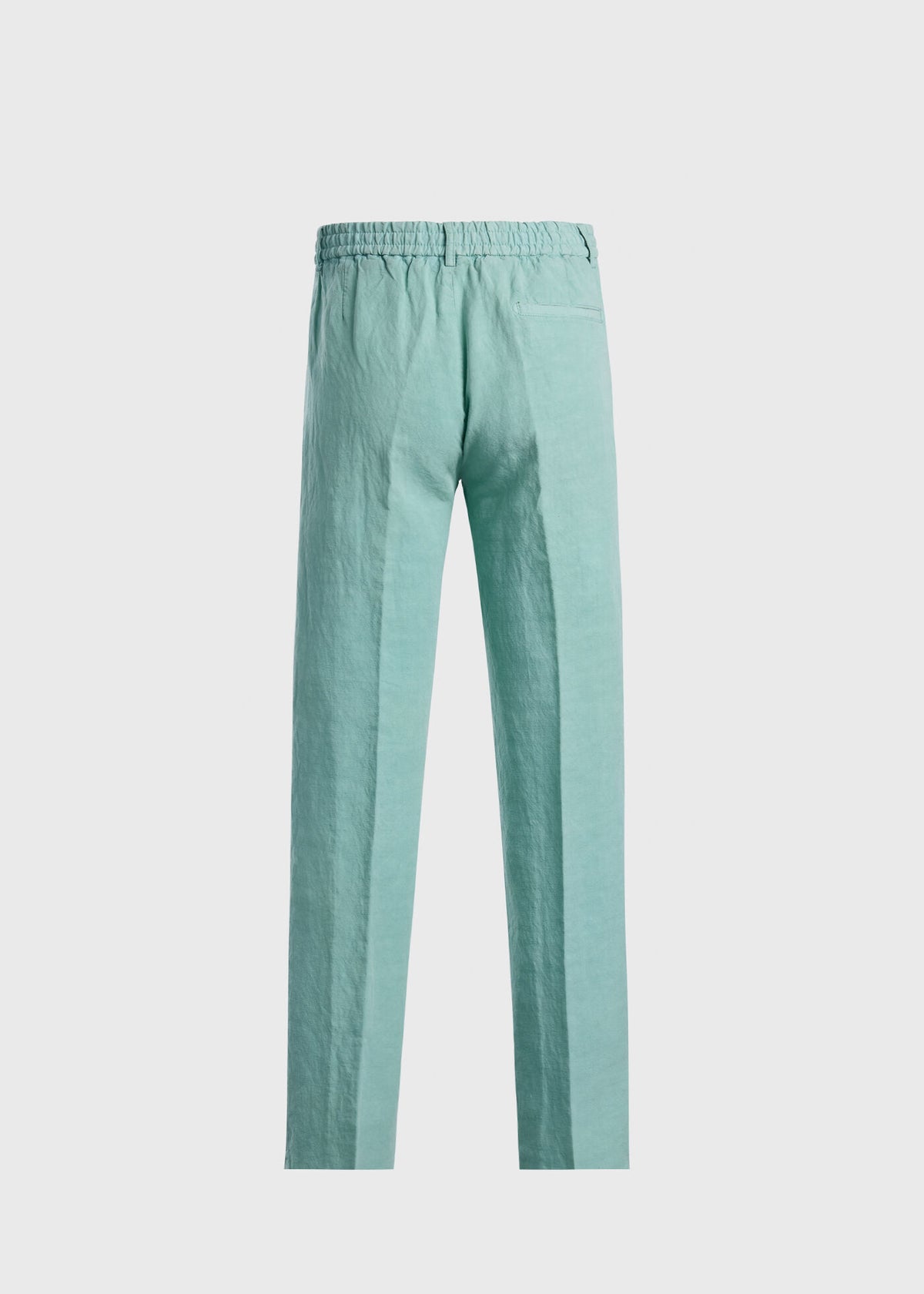 Linen Drawstring Trouser Crimson - Paul Stuart