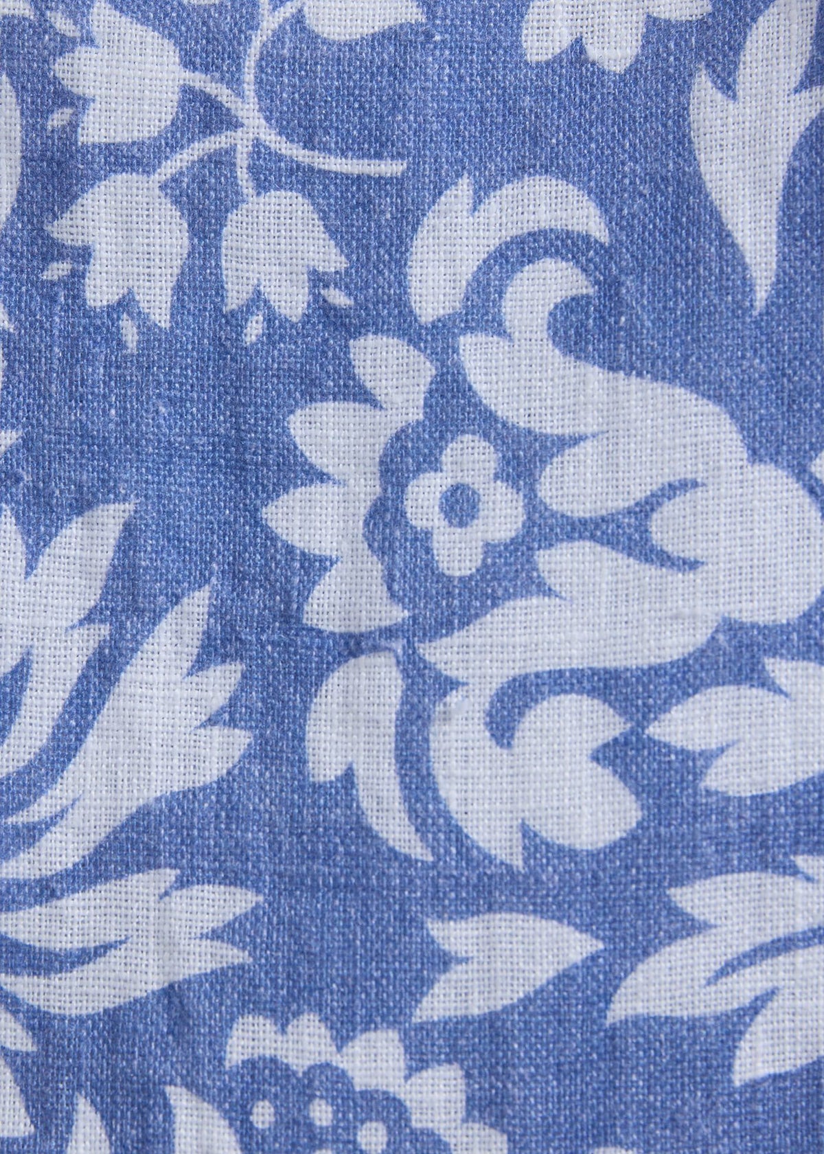 Floral Linen Trouser Blue/White - Paul Stuart