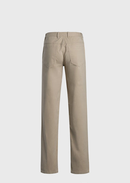 Cotton Five-Pocket Trouser Khaki - Paul Stuart