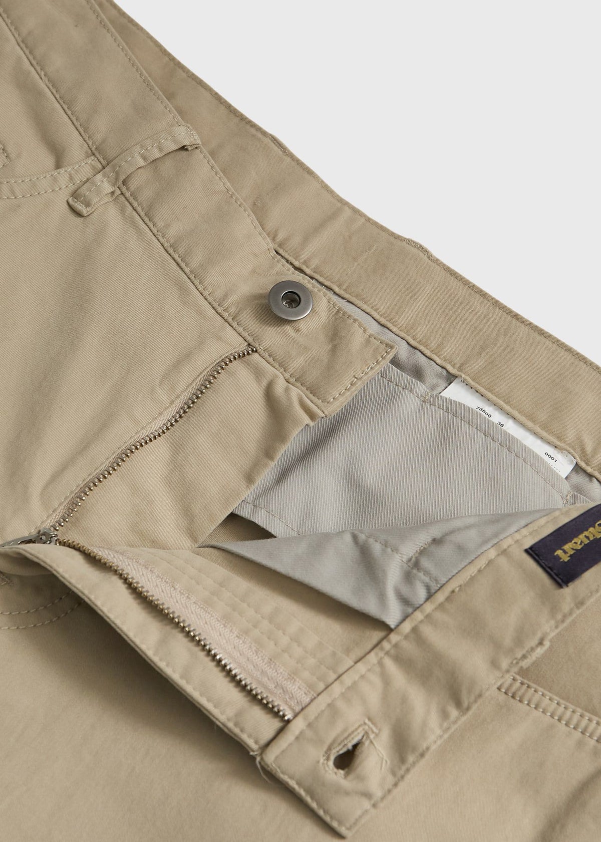 Cotton Five-Pocket Trouser Khaki - Paul Stuart