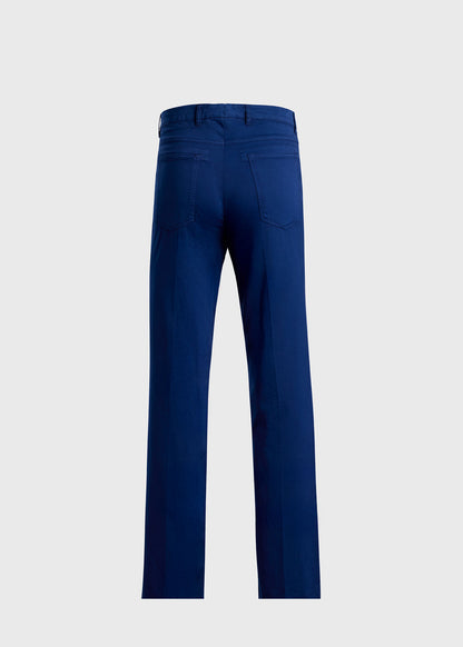 Cotton & Silk Five Pocket Pant Khaki - Paul Stuart