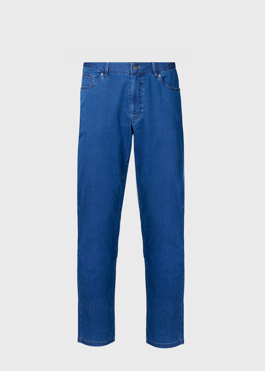 Cotton Five-Pocket Denim Blue - Paul Stuart