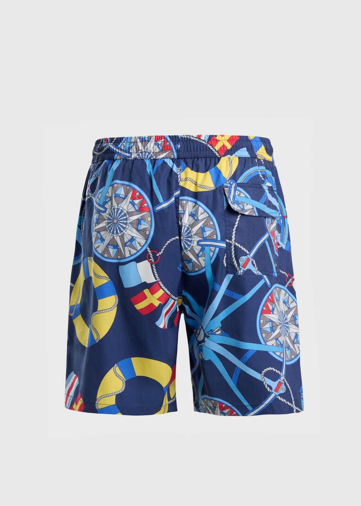 Nautical Print Swim Trunk Navy - Paul Stuart