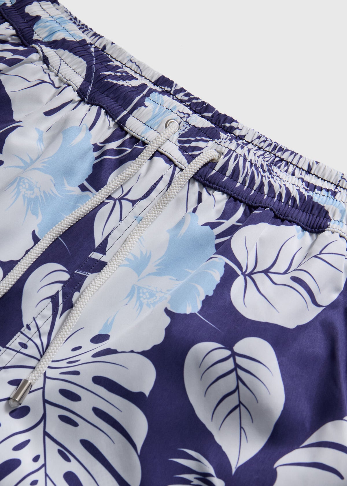 Botanical Print Swim Trunk Navy - Paul Stuart