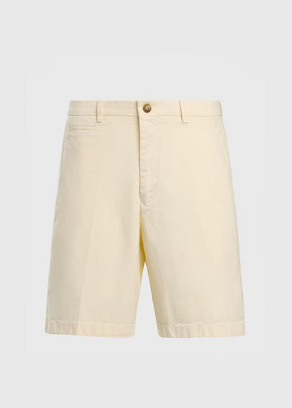 Cotton Twill Logo Short Bone - Paul Stuart