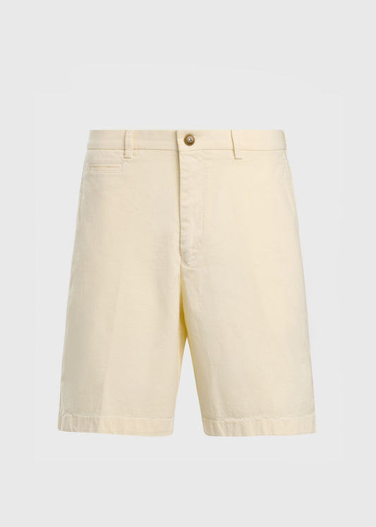 Cotton Twill Logo Short Bone - Paul Stuart