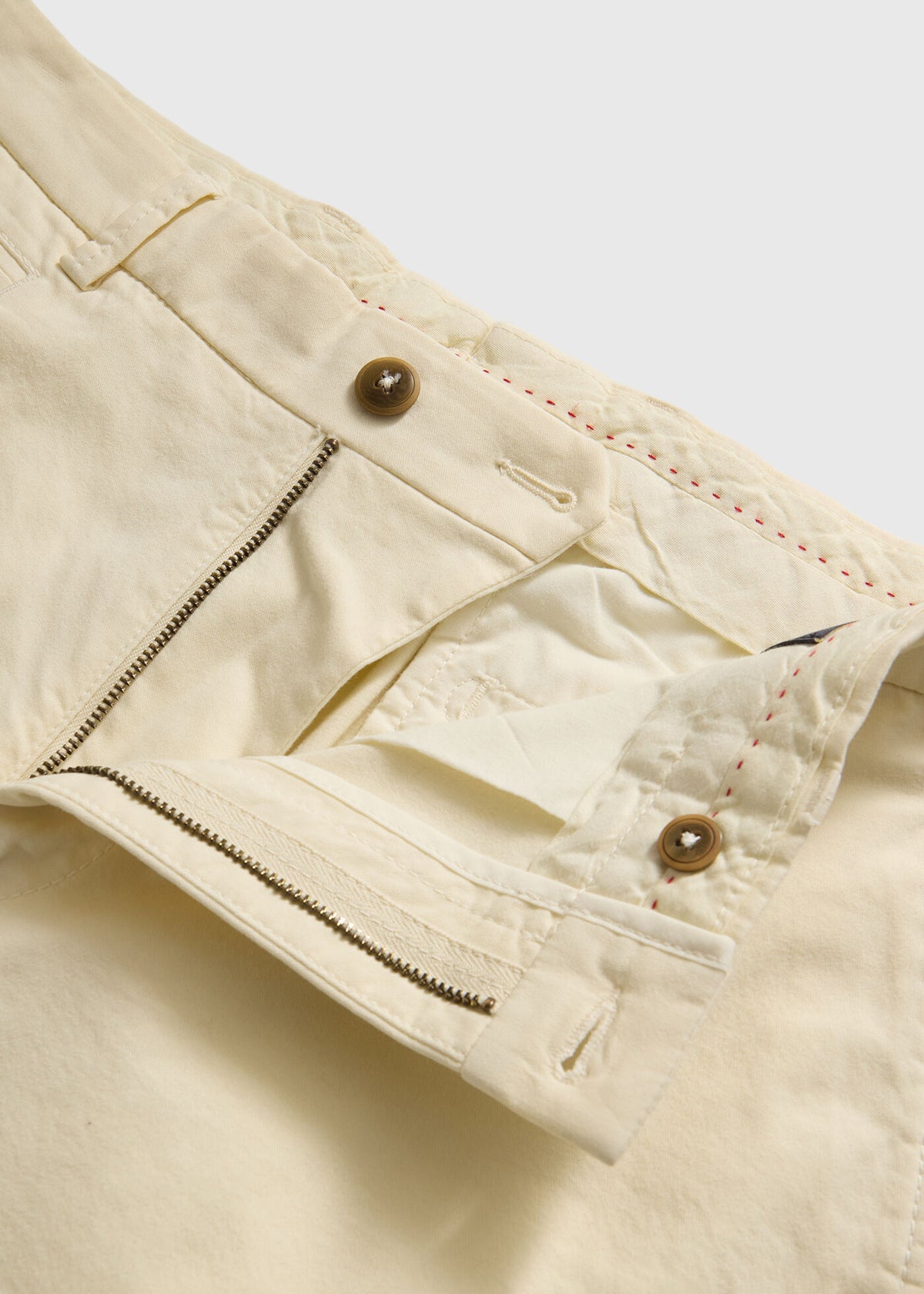 Cotton Twill Logo Short Bone - Paul Stuart
