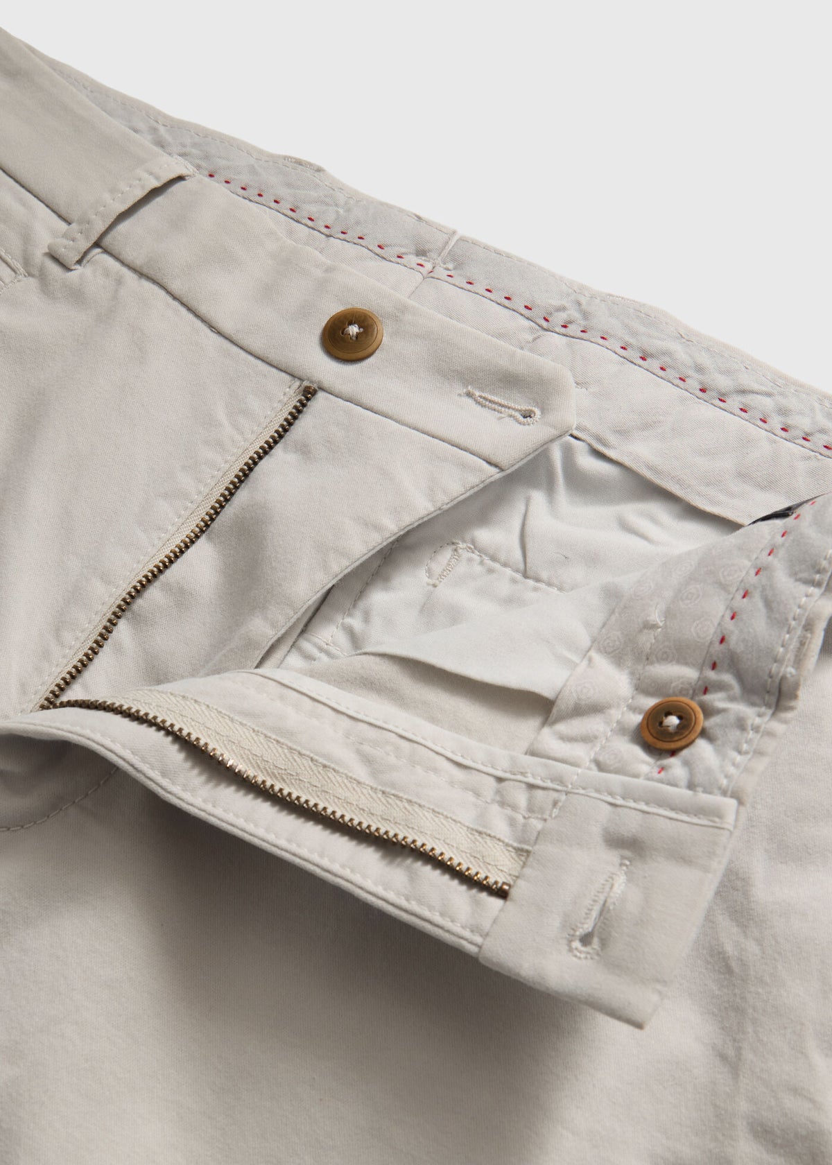 Cotton Twill Logo Short Bone - Paul Stuart