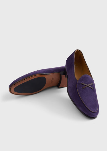 Francisco Suede Loafer Light Grey - Paul Stuart