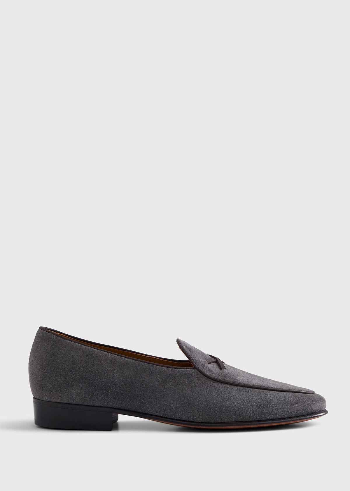 Francisco Suede Loafer Light Grey - Paul Stuart