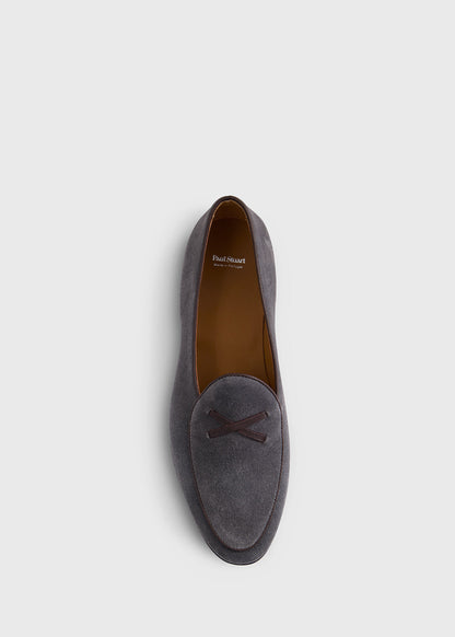 Francisco Suede Loafer Light Grey - Paul Stuart