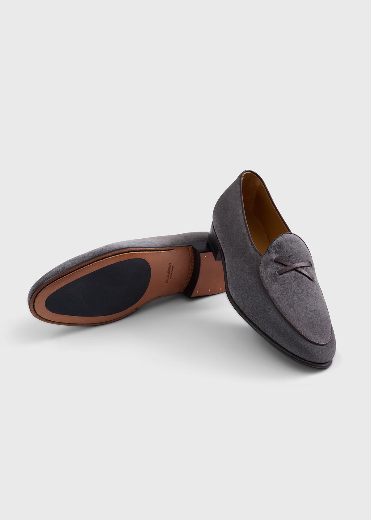 Francisco Suede Loafer Light Grey - Paul Stuart