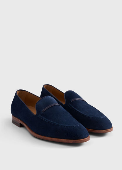 Skylar Suede Loafer Dark Blue - Paul Stuart