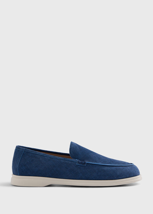Lord Suede Loafer Blue - Paul Stuart