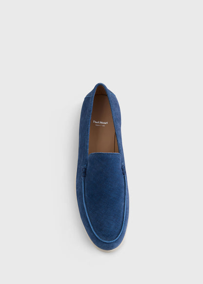 Lord Suede Loafer Blue - Paul Stuart