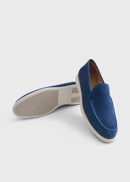 Lord Suede Loafer Blue - Paul Stuart