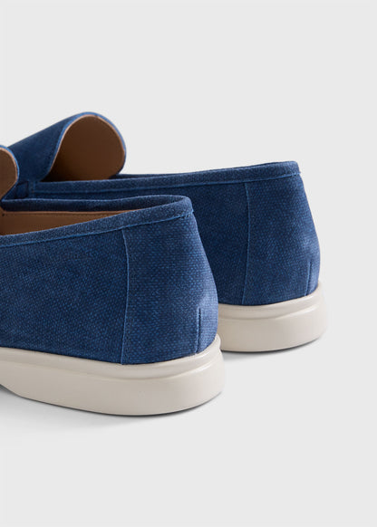 Lord Suede Loafer Blue - Paul Stuart