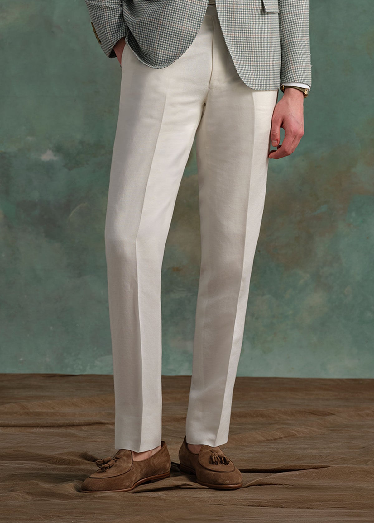 Steven Suede Tassel Loafer Khaki - Paul Stuart