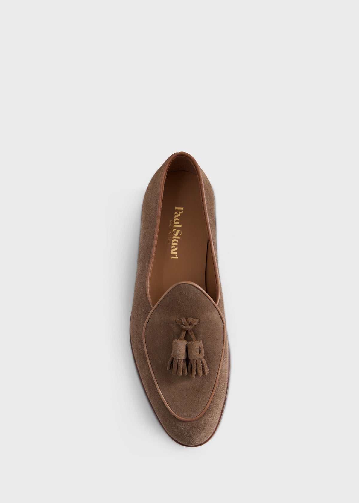 Steven Suede Tassel Loafer Khaki - Paul Stuart