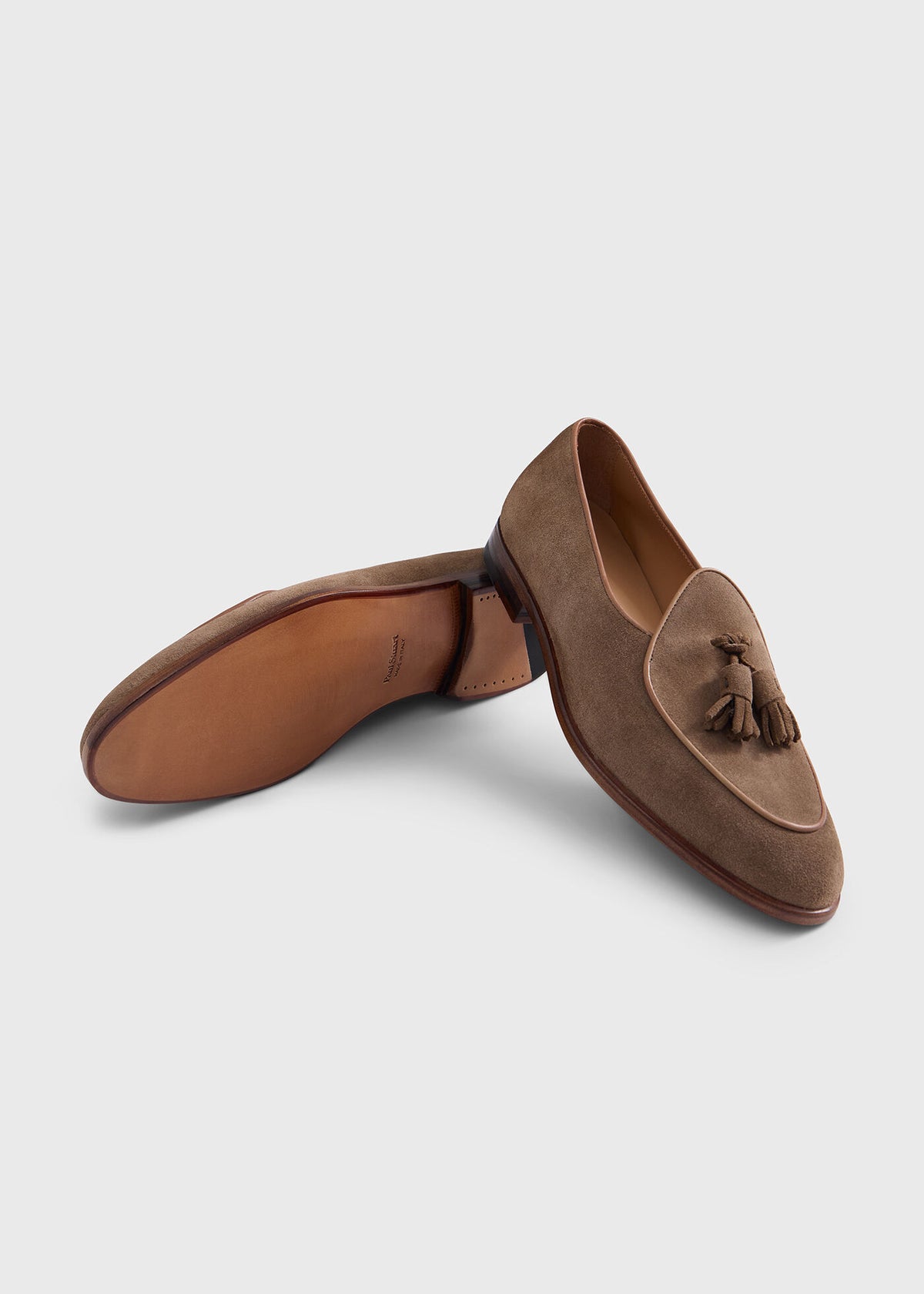 Steven Suede Tassel Loafer Khaki - Paul Stuart