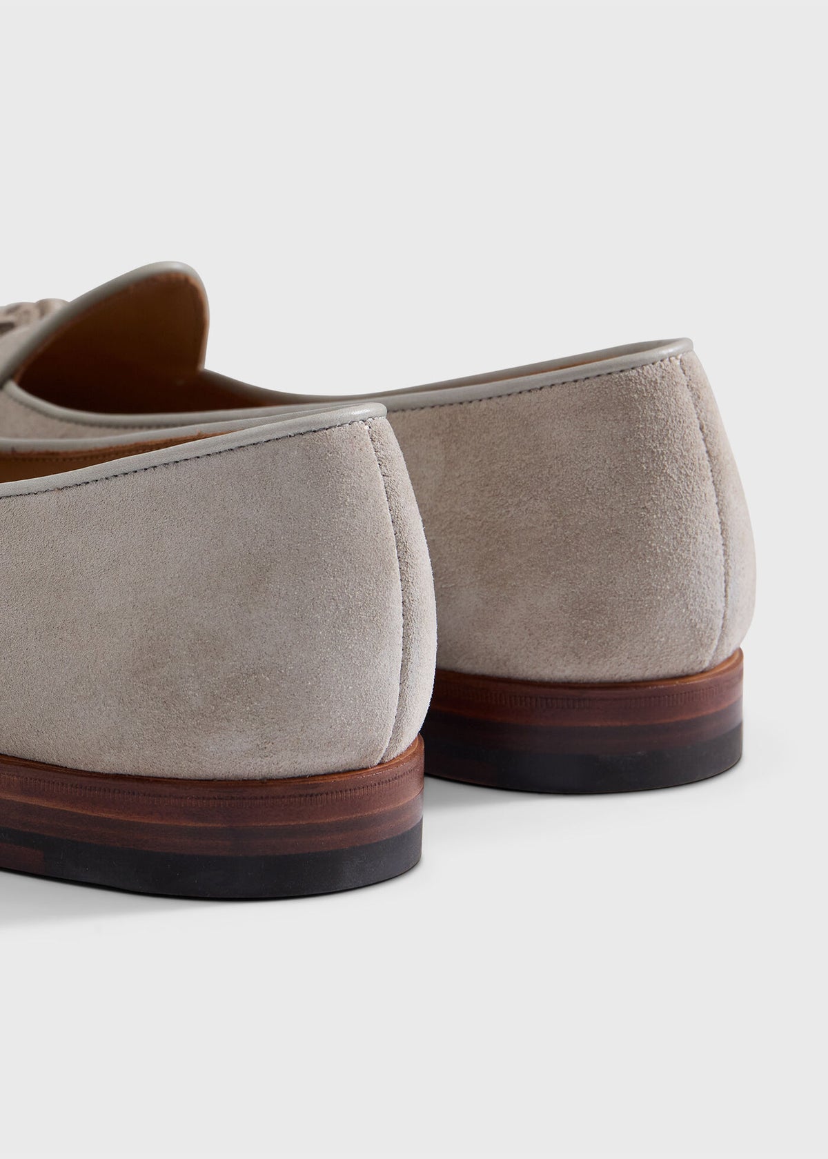 Steven Suede Tassel Loafer Khaki - Paul Stuart