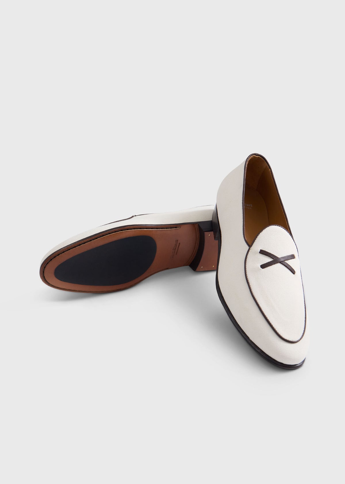 Francisco Canvas Loafer Cream - Paul Stuart