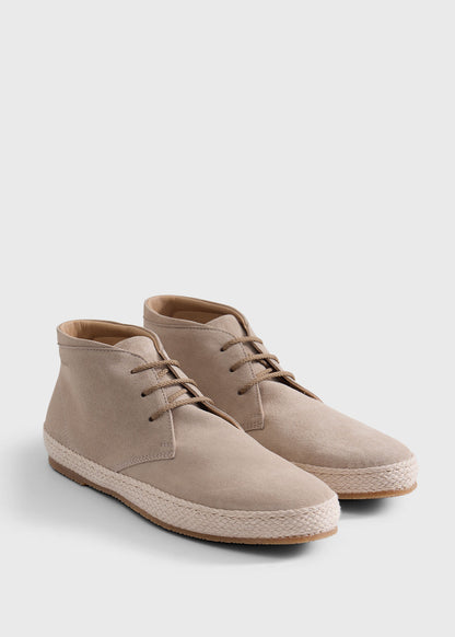 Geko Suede Espadrille Boot Light Beige - Paul Stuart