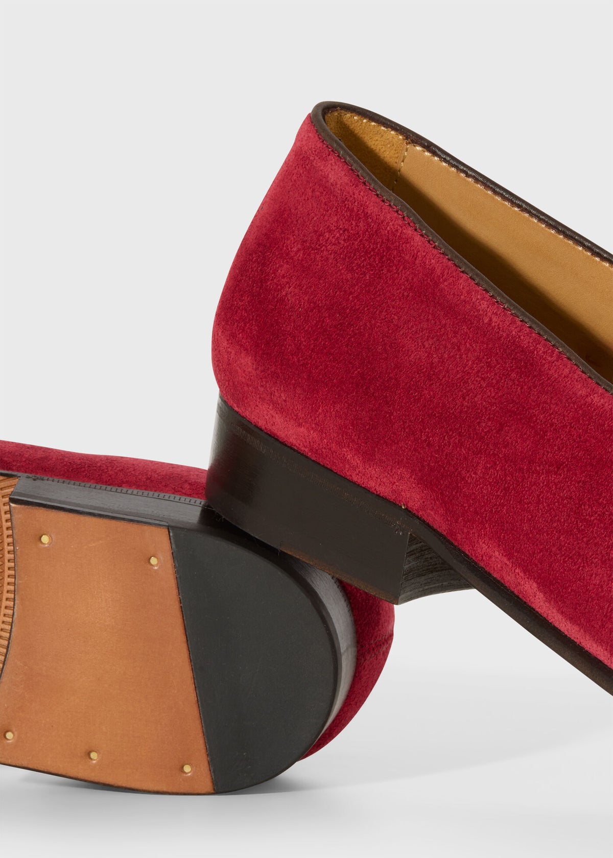 Felix II Suede Loafer Red - Paul Stuart