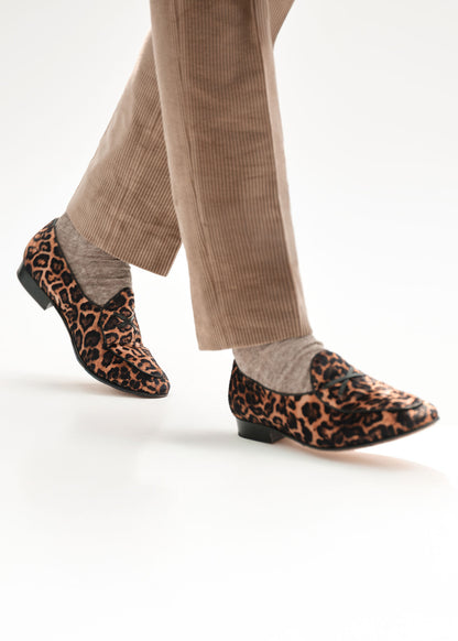 Francisco II Animal Print Loafer Brown - Paul Stuart