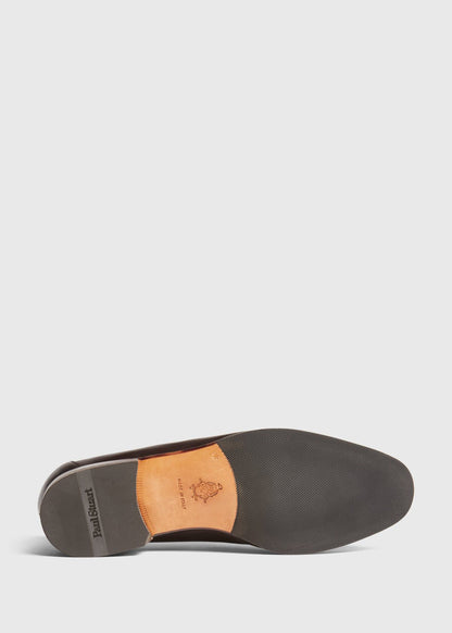 Harlan Leather Penny Loafer Black Calf - Paul Stuart