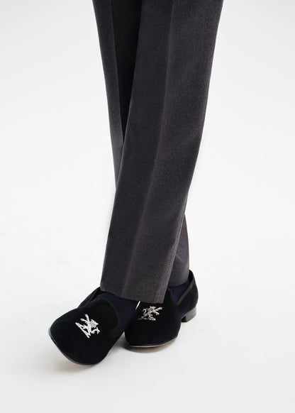 Travis Velvet Lion Slip-on Black - Paul Stuart