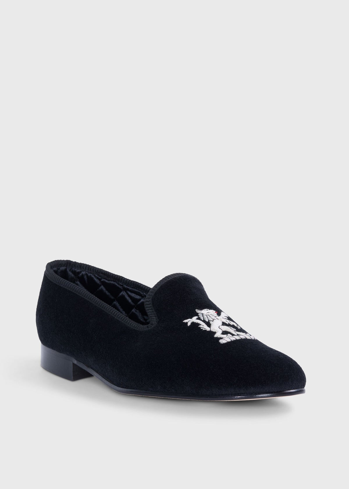 Travis Velvet Lion Slip-on Black - Paul Stuart