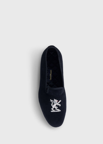 Travis Velvet Lion Slip-on Black - Paul Stuart