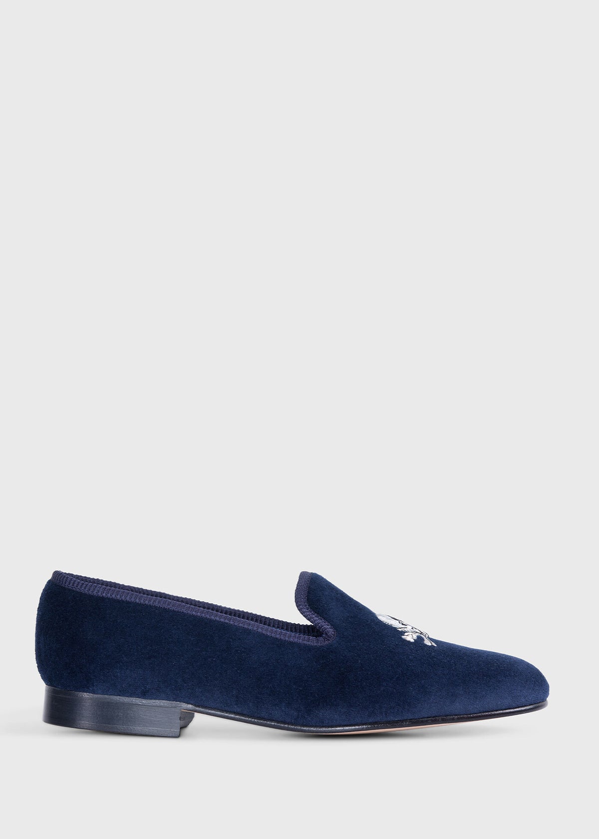 Tyler Velvet Skull Slip-on Black - Paul Stuart