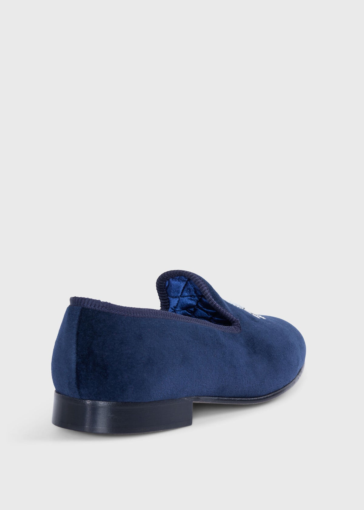 Tyler Velvet Skull Slip-on Black - Paul Stuart