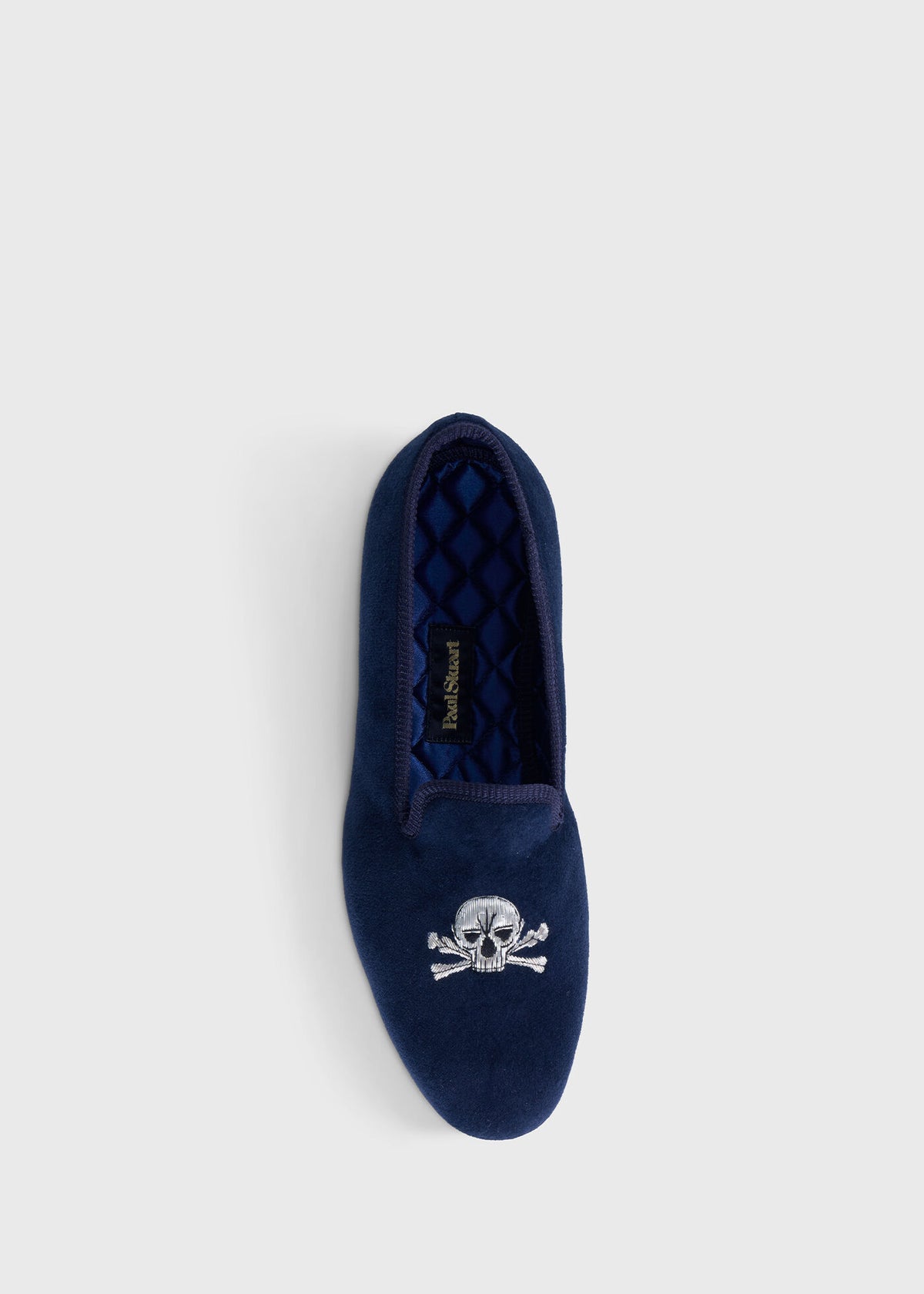 Tyler Velvet Skull Slip-on Black - Paul Stuart