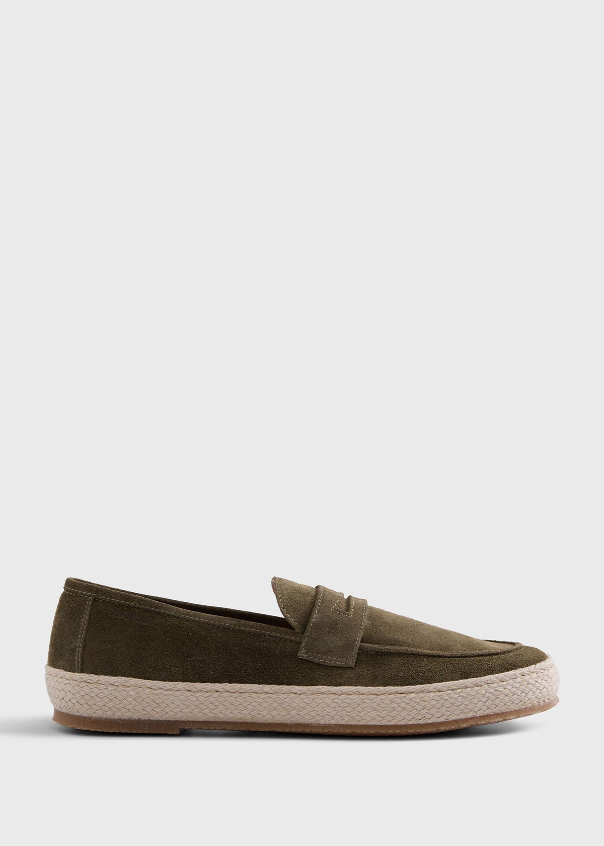 LLoyd Suede Penny Loafer Espadrille Light Blue/Aqua - Paul Stuart