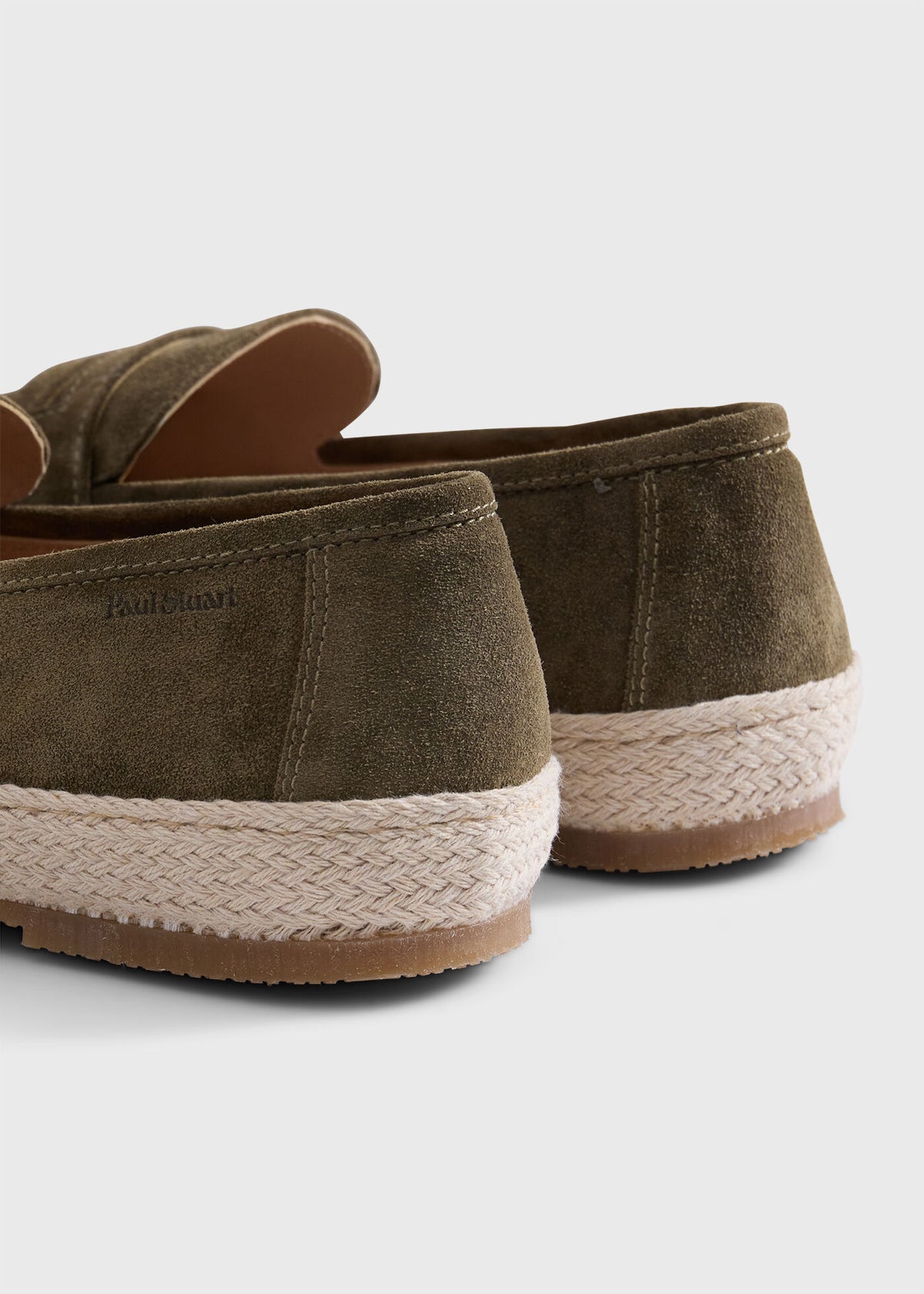 LLoyd Suede Penny Loafer Espadrille Light Blue/Aqua - Paul Stuart