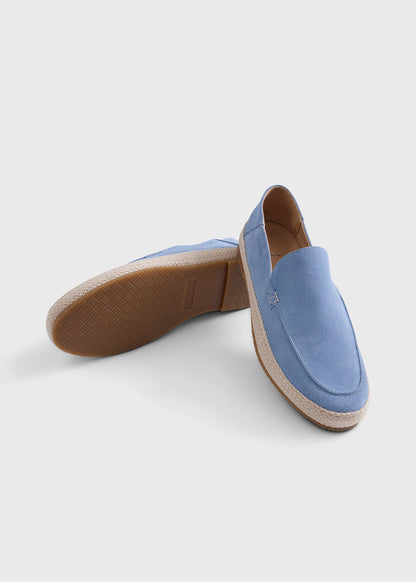 St. Croix Suede Espadrille Blue/Sky - Paul Stuart