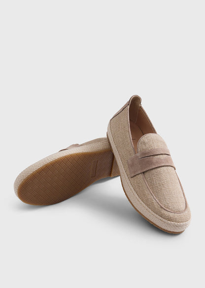 Lance Espadrille Penny Loafer Beige - Paul Stuart
