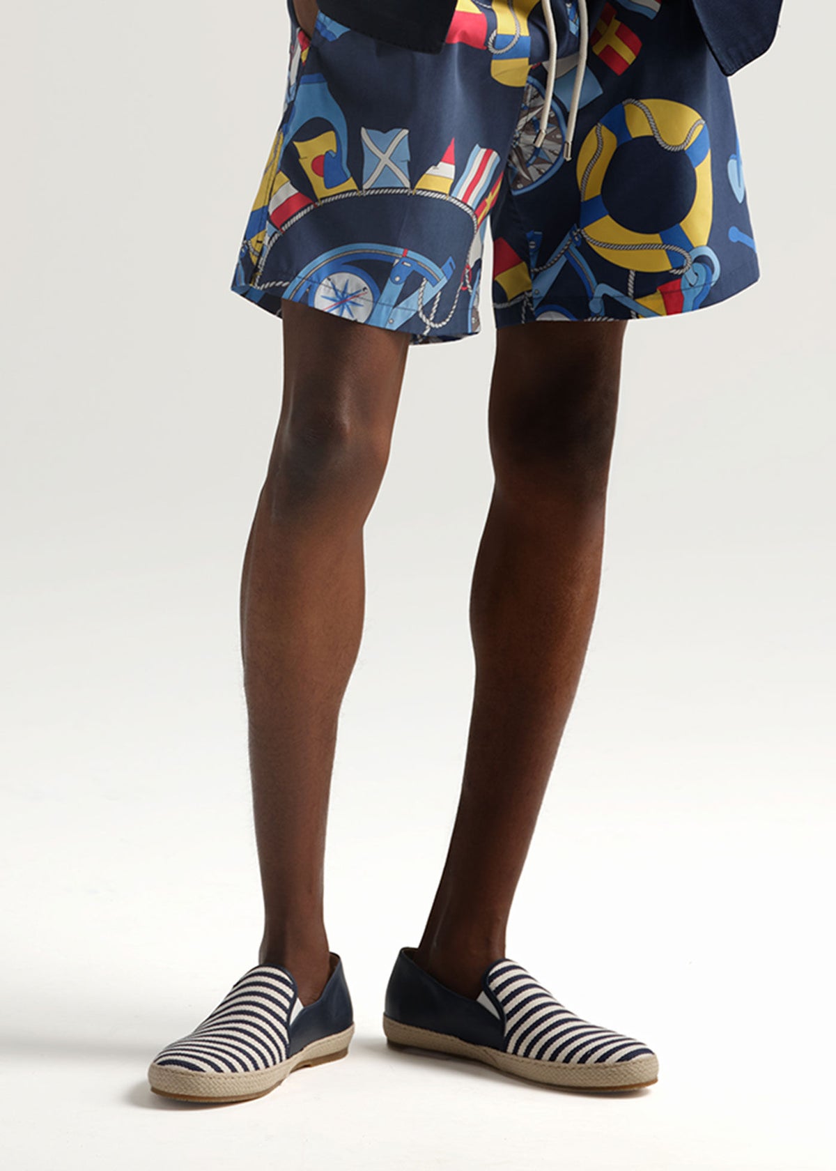 Leonida Striped Espadrille Blue - Paul Stuart