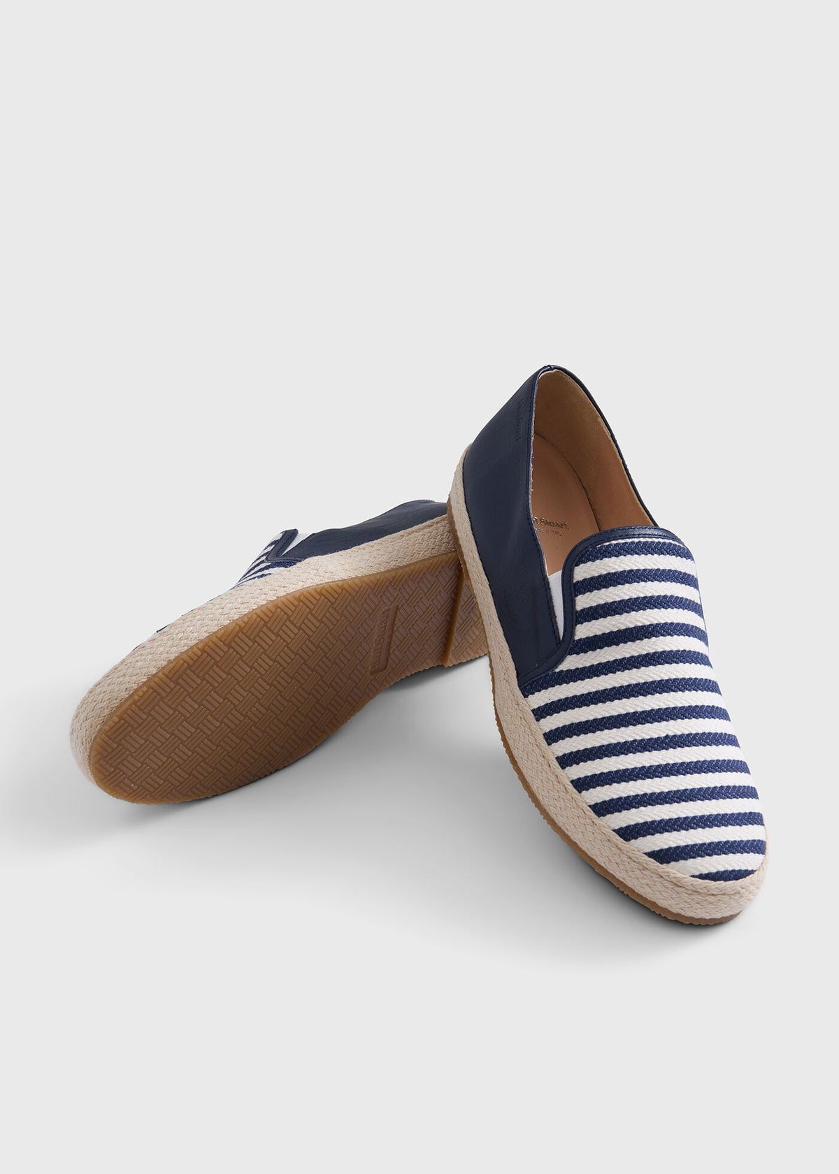 Leonida Striped Espadrille Blue - Paul Stuart