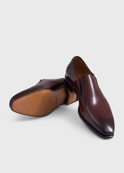 Sultan Leather Slip On Brown - Paul Stuart