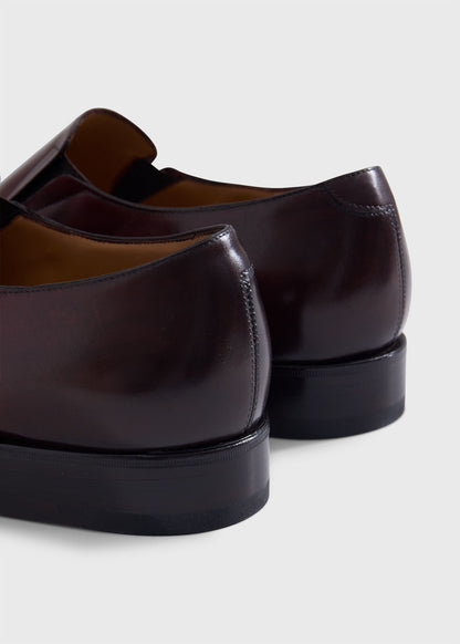 Sultan Leather Slip On Brown - Paul Stuart