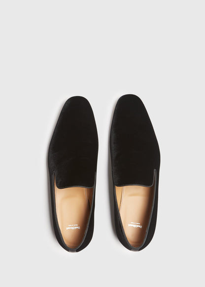 Harrier Formal Slip-On Velvet Black - Paul Stuart