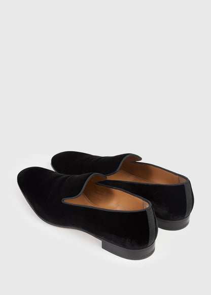 Harrier Formal Slip-On Velvet Black - Paul Stuart